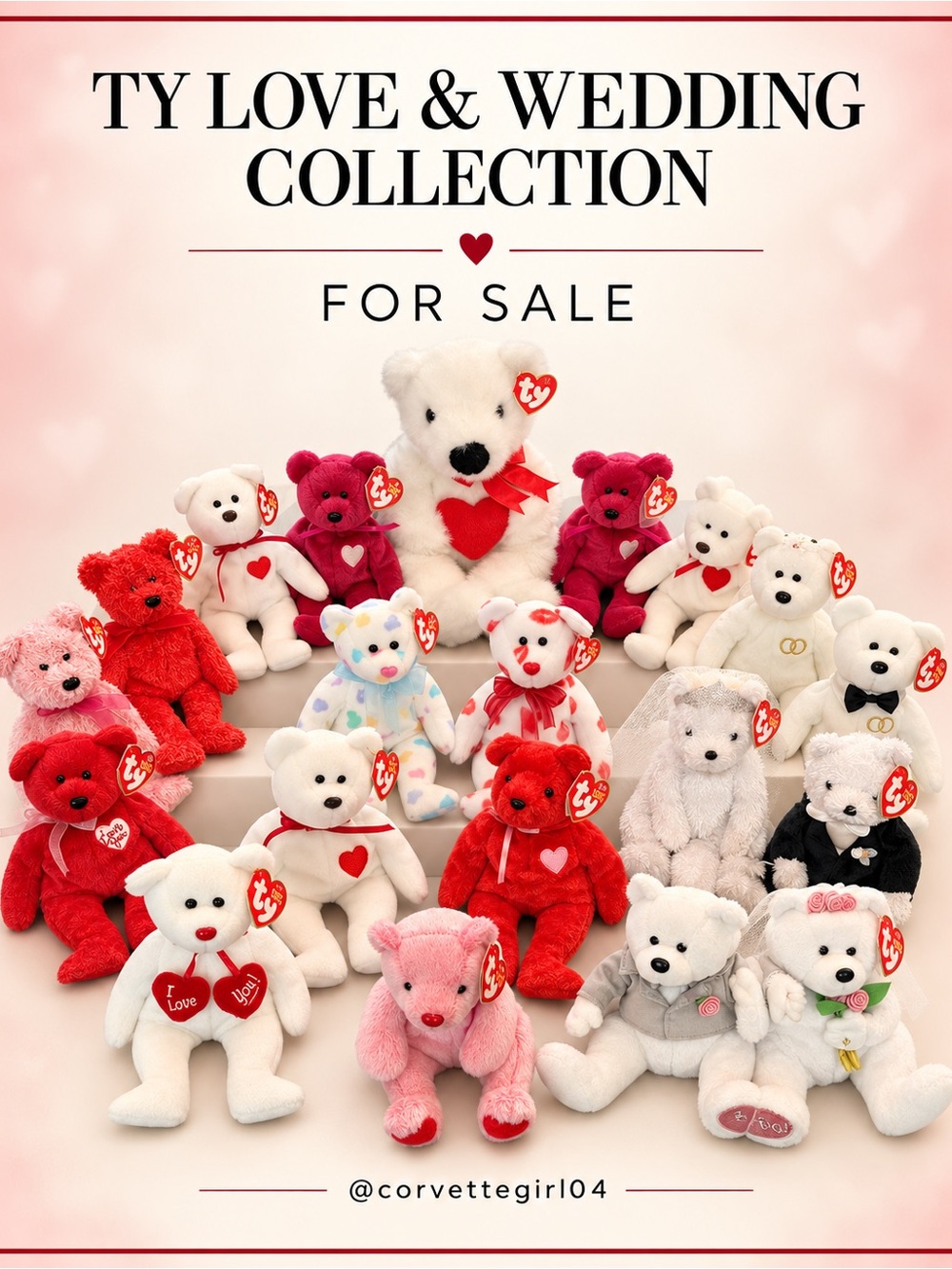 Ty Plush Bears Collection - LOVE 💕